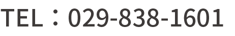 TEL：029-838-1601