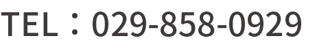 TEL：029-858-0929